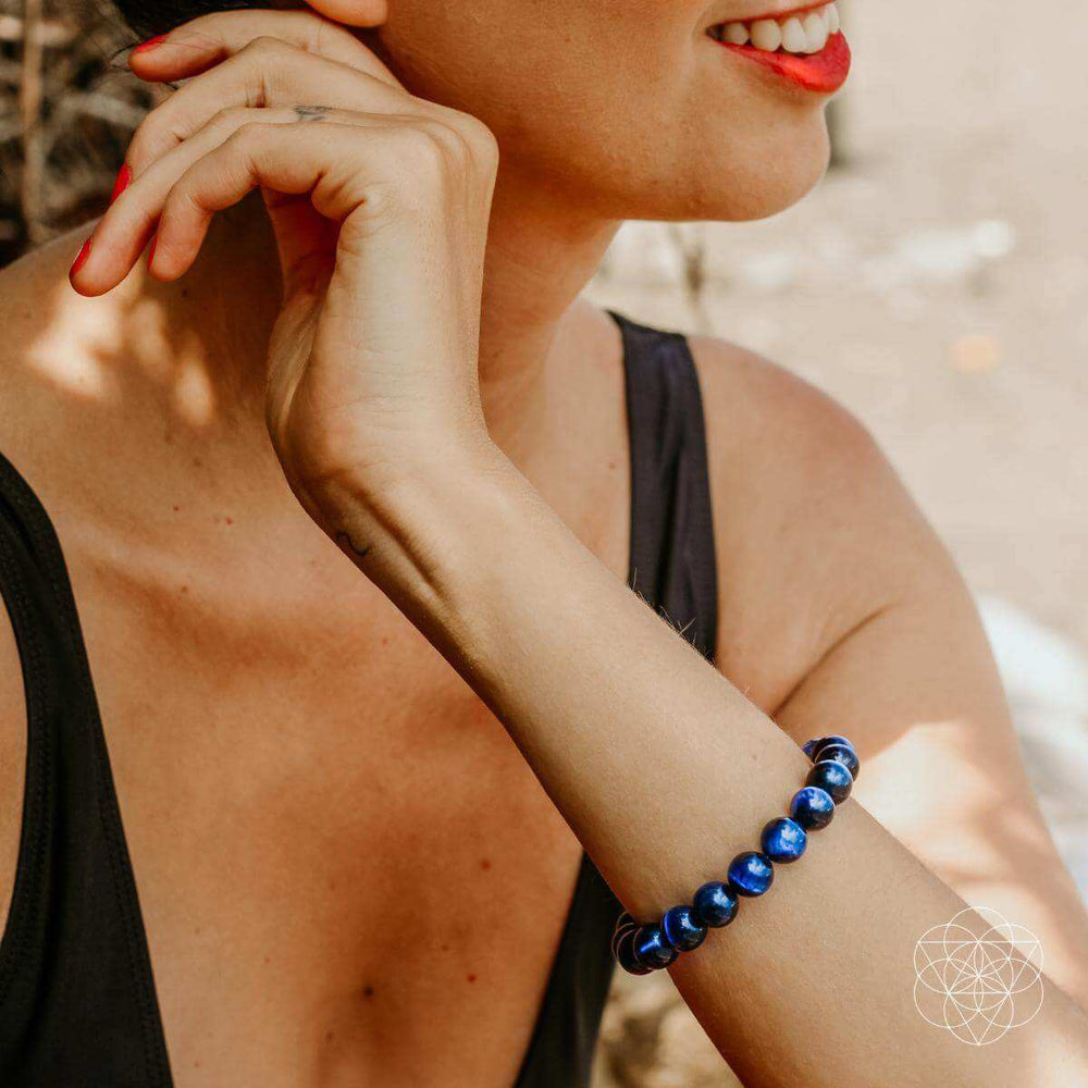 Blue Tiger’s Eye Bracelet - Conscious Items - Flyclothing LLC