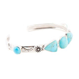 Blue Turquoise and Sterling Silver Cuff Bracelet - Barse Jewelry - Flyclothing LLC