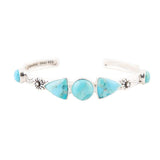 Blue Turquoise and Sterling Silver Cuff Bracelet - Barse Jewelry - Flyclothing LLC