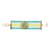 Blue Turquoise Textile Blues Woven Bracelet - Barse Jewelry - Flyclothing LLC