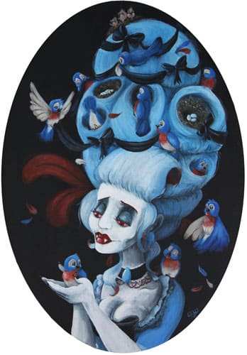 Black Market Art Company Bluebird Vampire Print - Black Market Art Company - Flyclothing LLC