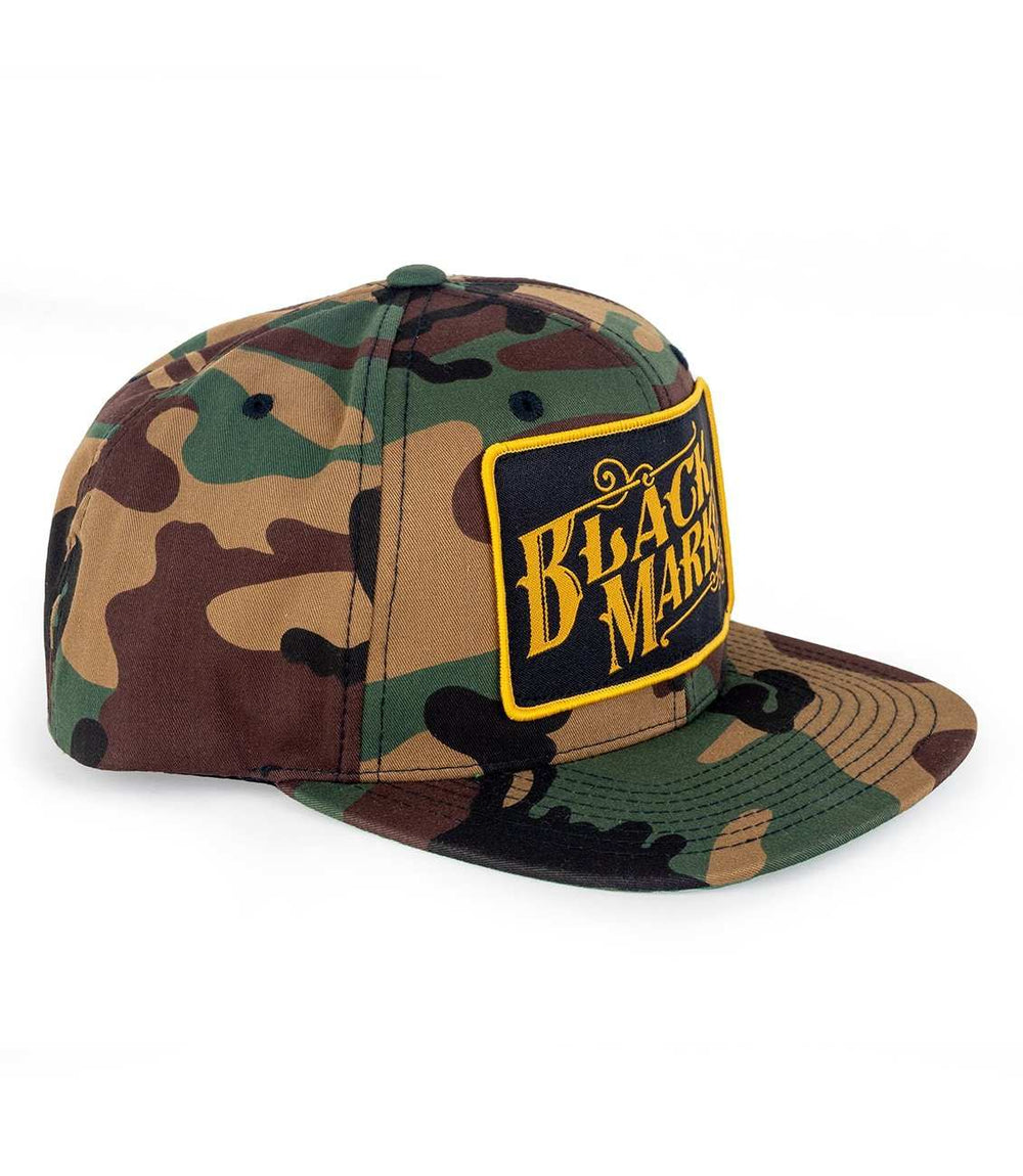 Black Market Art Company Black Market Snap Back Camo Hat Print - Black Market Art Company - Flyclothing LLC