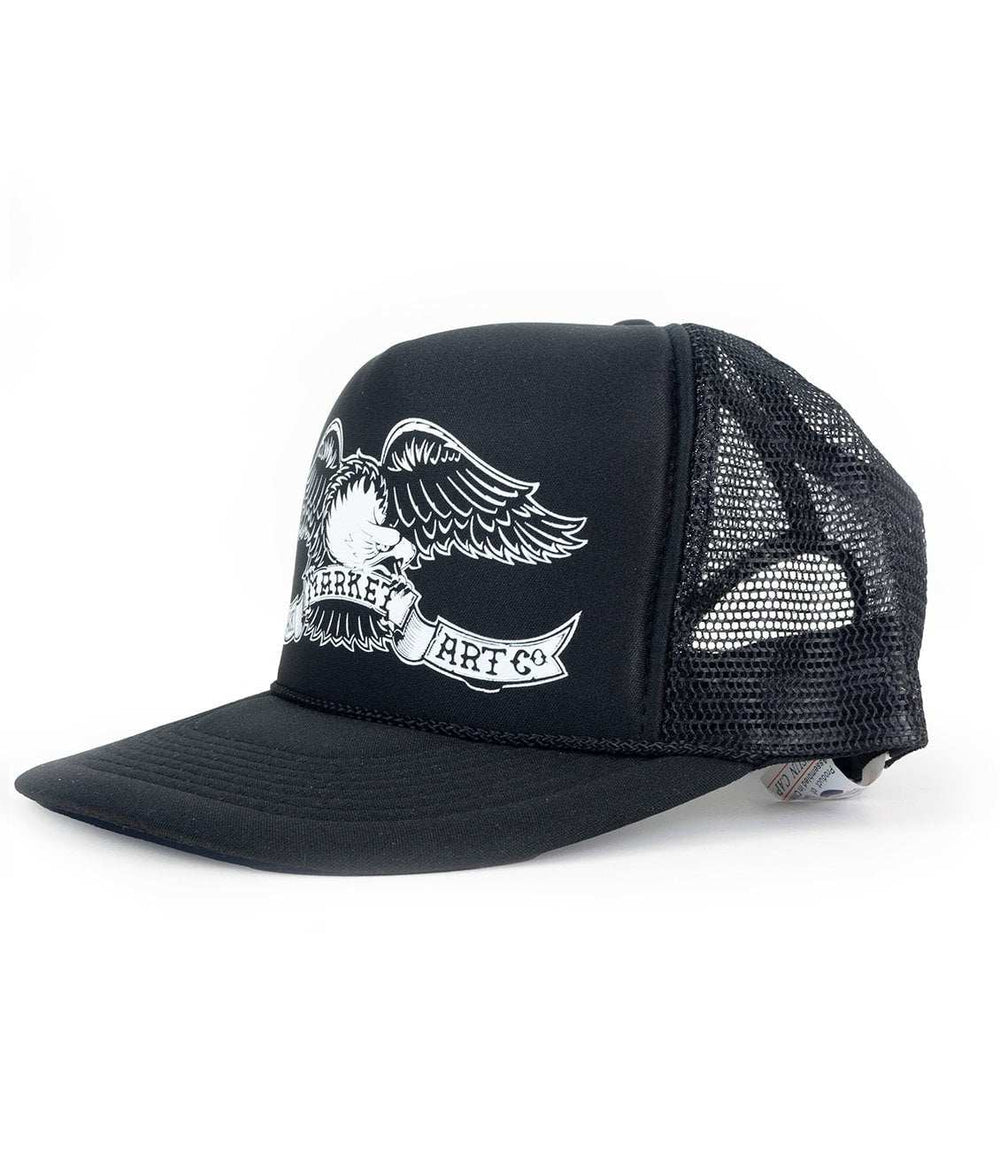 Black Market Art Company Eagle Foam Trucker Hat Print - Black Market Art Company - Flyclothing LLC