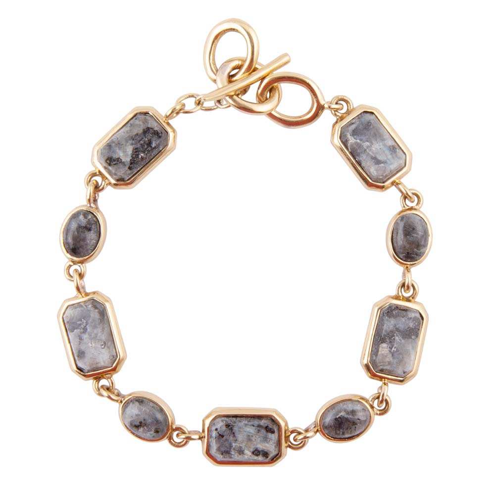 Bold Labradorite and Bronze Toggle Bracelet - Barse Jewelry - Flyclothing LLC