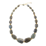 Bold Labradorite Statement Necklace - Barse Jewelry - Flyclothing LLC