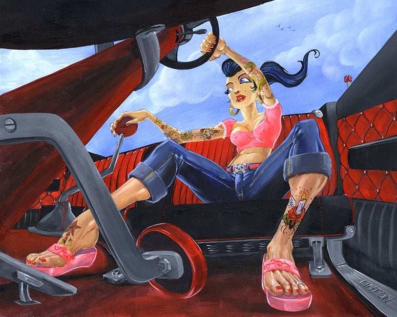 Black Market Art Company Break Pedal Love Print - Black Market Art Company - Flyclothing LLC