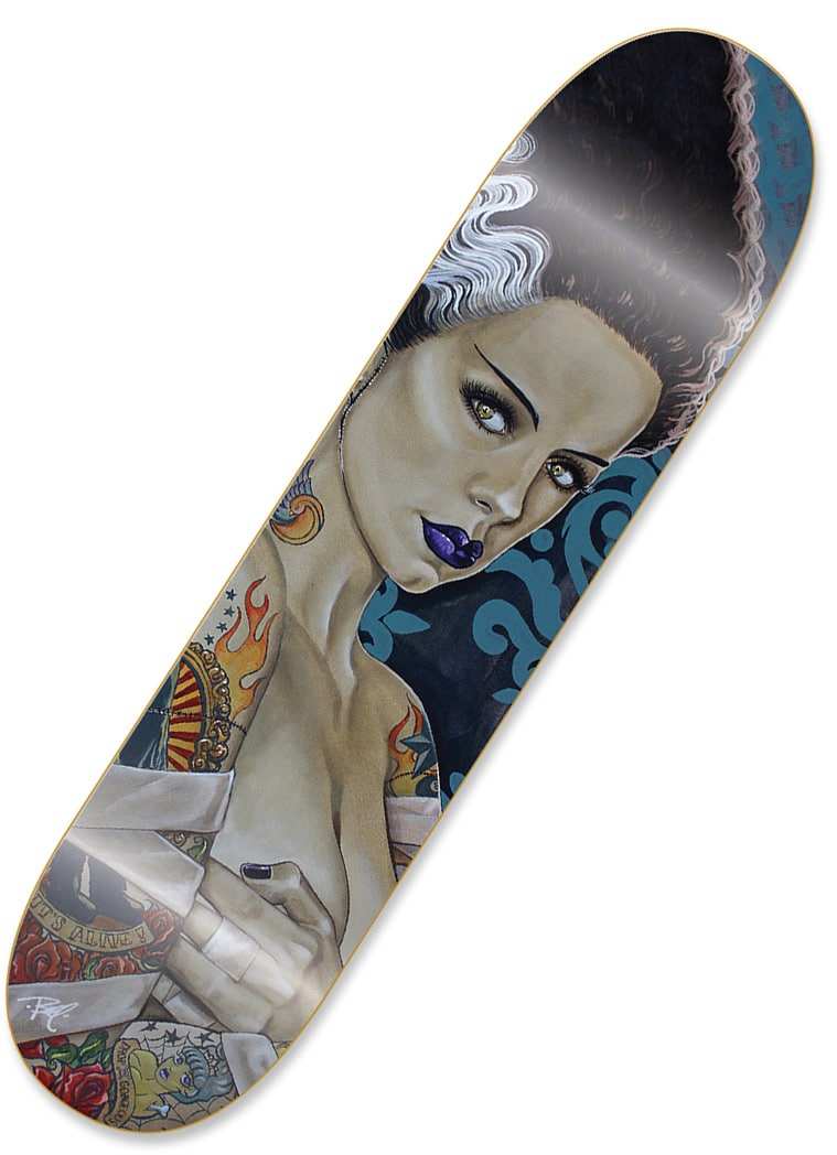 Black Market Art Company Bride Ink & Skate Deck Print - Black Market Art Company - Flyclothing LLC