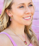 Luca Pink Magenta Spiny Oyster Golden Pendant Necklace - Barse Jewelry - Flyclothing LLC