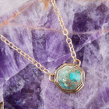 Bronze Infused Turquoise Necklace - Barse Jewelry - Flyclothing LLC