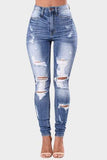 Full Size Distressed Skinny Jeans Plus Size - Trendsi - Flyclothing LLC