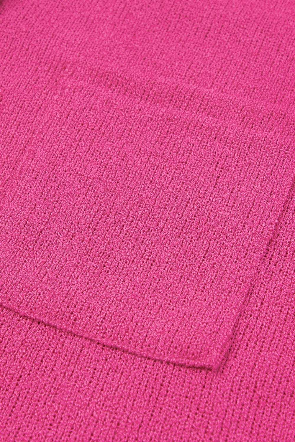 Exposed Seam Detail Henley Knit Hoodie - Trendsi - Flyclothing LLC