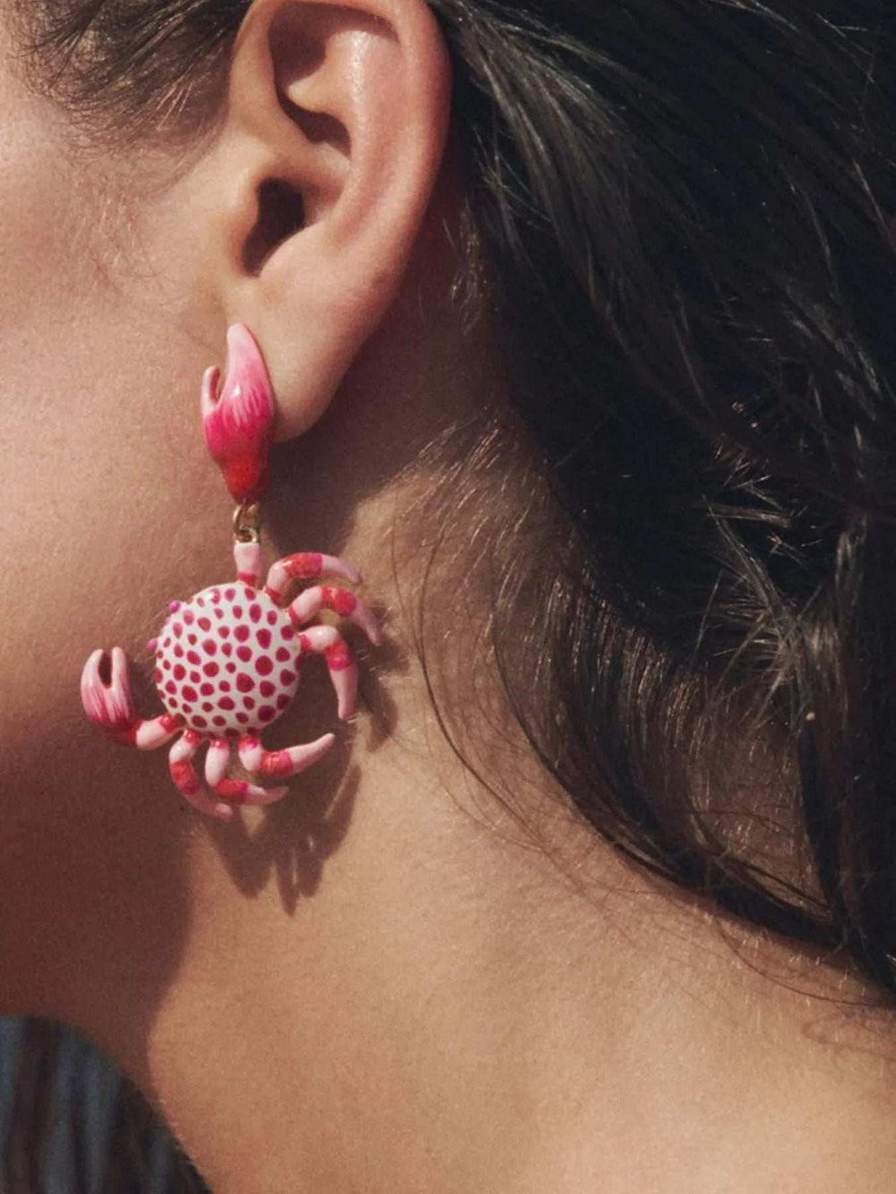 Alloy Crab-Shaped Earrings - Trendsi - Flyclothing LLC