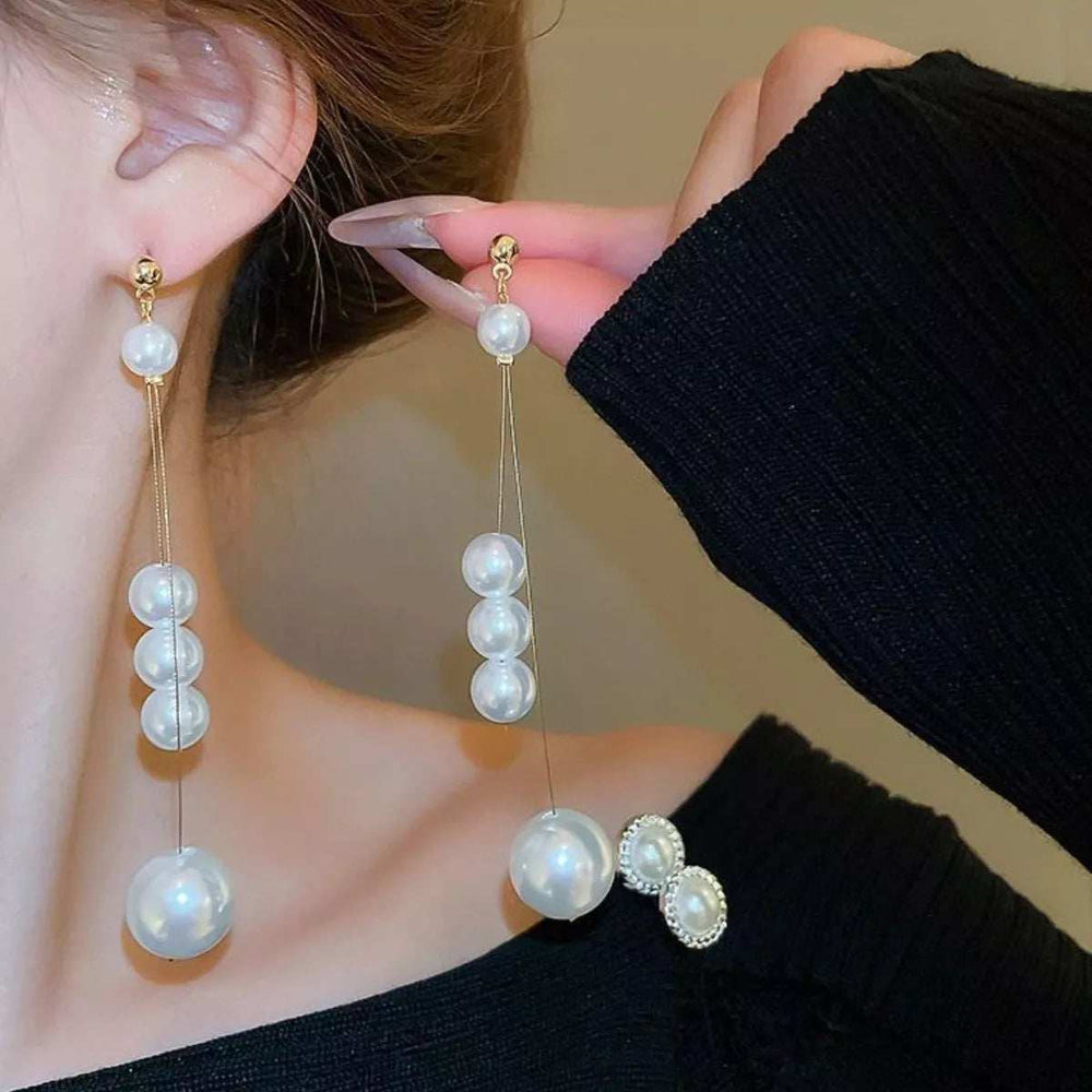 Geometric Circle Drop Earrings - Trendsi - Flyclothing LLC