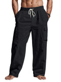 Men's Full Size Drawstring Pants with Pockets Plus Size - Trendsi - Flyclothing LLC