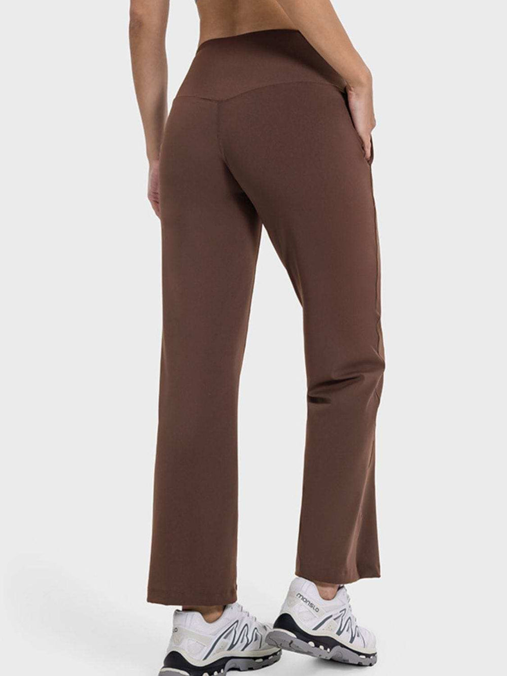 Pocketed High Waist Active Pants - Trendsi - Flyclothing LLC