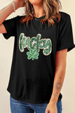 Lucky Clover Graphic T-Shirt - Trendsi - Flyclothing LLC