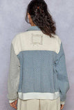 POL Lace Details Button Up Jacket with Chest Pockets - Trendsi - Flyclothing LLC