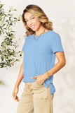 Basic Bae Bamboo Full Size Round Neck Short Sleeve T-Shirt Plus Size - Trendsi - Flyclothing LLC