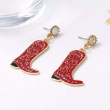 Cowboy Boot Dangle Earrings - Trendsi - Flyclothing LLC