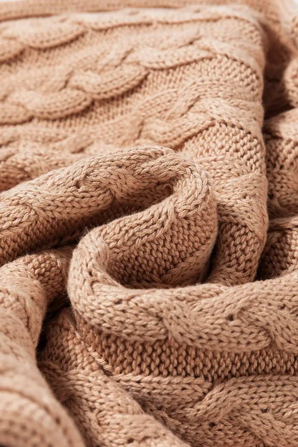 Cable-Knit Mock Neck Sweater Vest - Trendsi - Flyclothing LLC