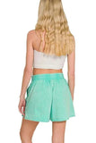 Zenana Acid Washed Short Sleeve Tee & Shorts Set - Trendsi - Flyclothing LLC