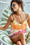 BiBi Tie Dye V-Neck Cami Tank Top - Trendsi - Flyclothing LLC
