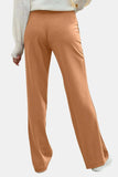 Decorative Button High Rise Pants - Trendsi - Flyclothing LLC
