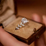 925 Sterling Silver Laurel Leaves Ring - Trendsi - Flyclothing LLC