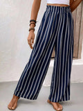 Striped Wide Leg Pants - Trendsi - Flyclothing LLC