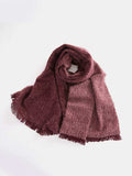Raw Hem Heathered Polyester Scarf - Trendsi - Flyclothing LLC