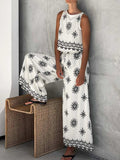Printed Tank and Pants Set - Trendsi - Flyclothing LLC