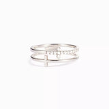 Double Band Cross Ring - Trendsi - Flyclothing LLC