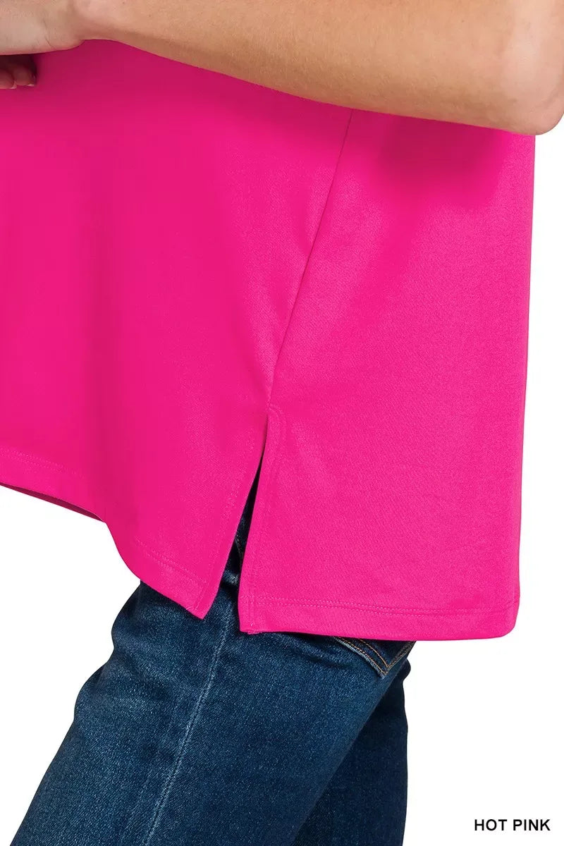 Zenana Brushed Dty Microfiber Top & Biker Shorts - Trendsi - Flyclothing LLC