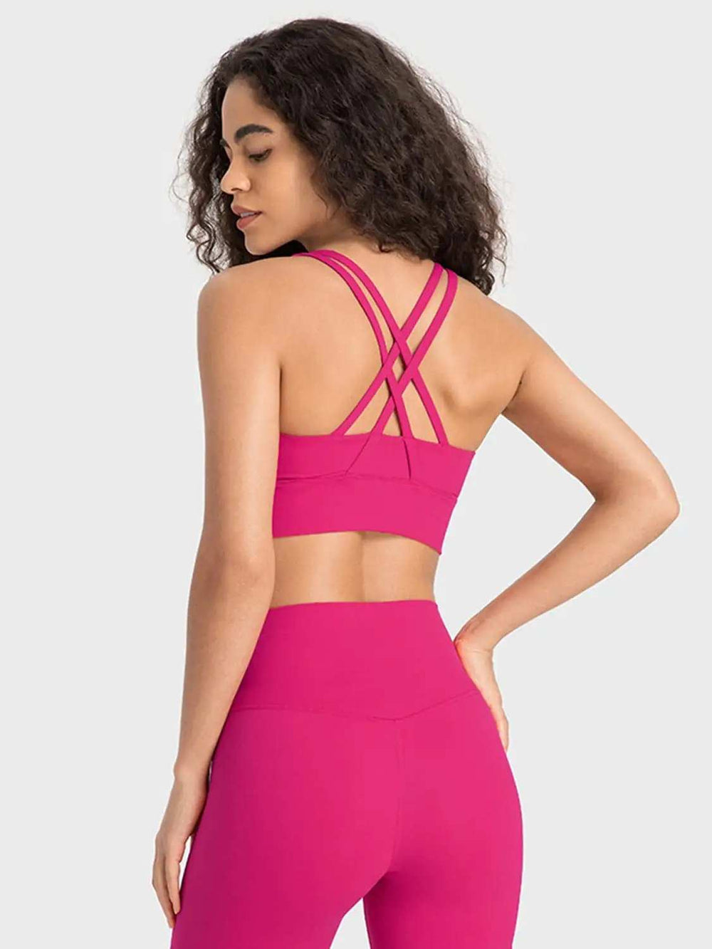 Crisscross Scoop Neck Active Tank - Trendsi - Flyclothing LLC