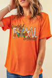 Graphic Round Neck Short Sleeve T-Shirt - Trendsi - Flyclothing LLC