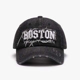 Letter Adjustable Cotton Baseball Cap - Trendsi - Flyclothing LLC