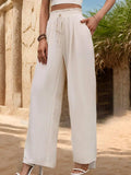 Tied Wide Leg Pants - Trendsi - Flyclothing LLC
