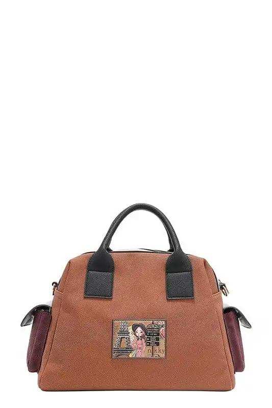 Nicole Lee USA Eco-Leather Boston Bag - Trendsi - Flyclothing LLC