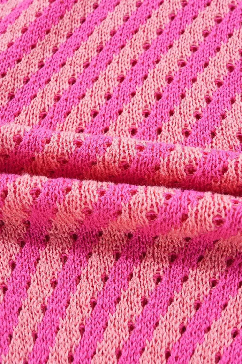 Striped V-Neck Button Up Cardigan - Trendsi - Flyclothing LLC