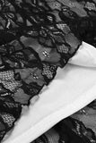 Lace Sweetheart Neck Flare Sleeve Mini Dress - Trendsi - Flyclothing LLC