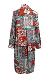 Printed Button Up Long Sleeve Cardigan - Trendsi - Flyclothing LLC