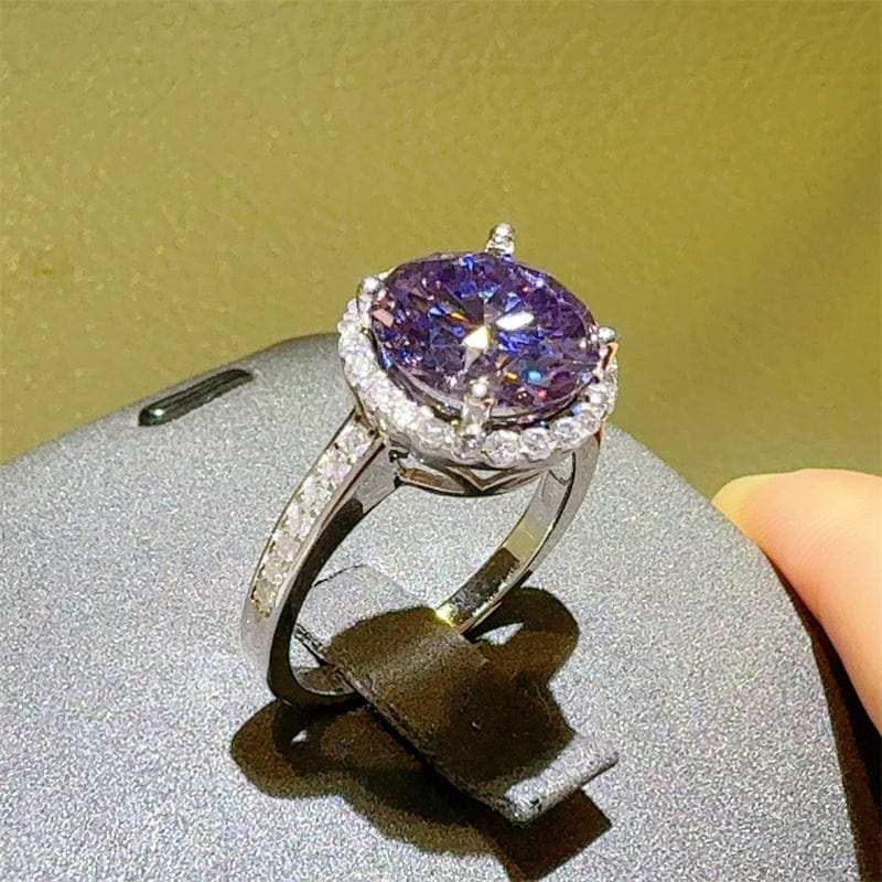 3 Carat Moissanite Zircon 925 Sterling Silver Ring - Trendsi - Flyclothing LLC