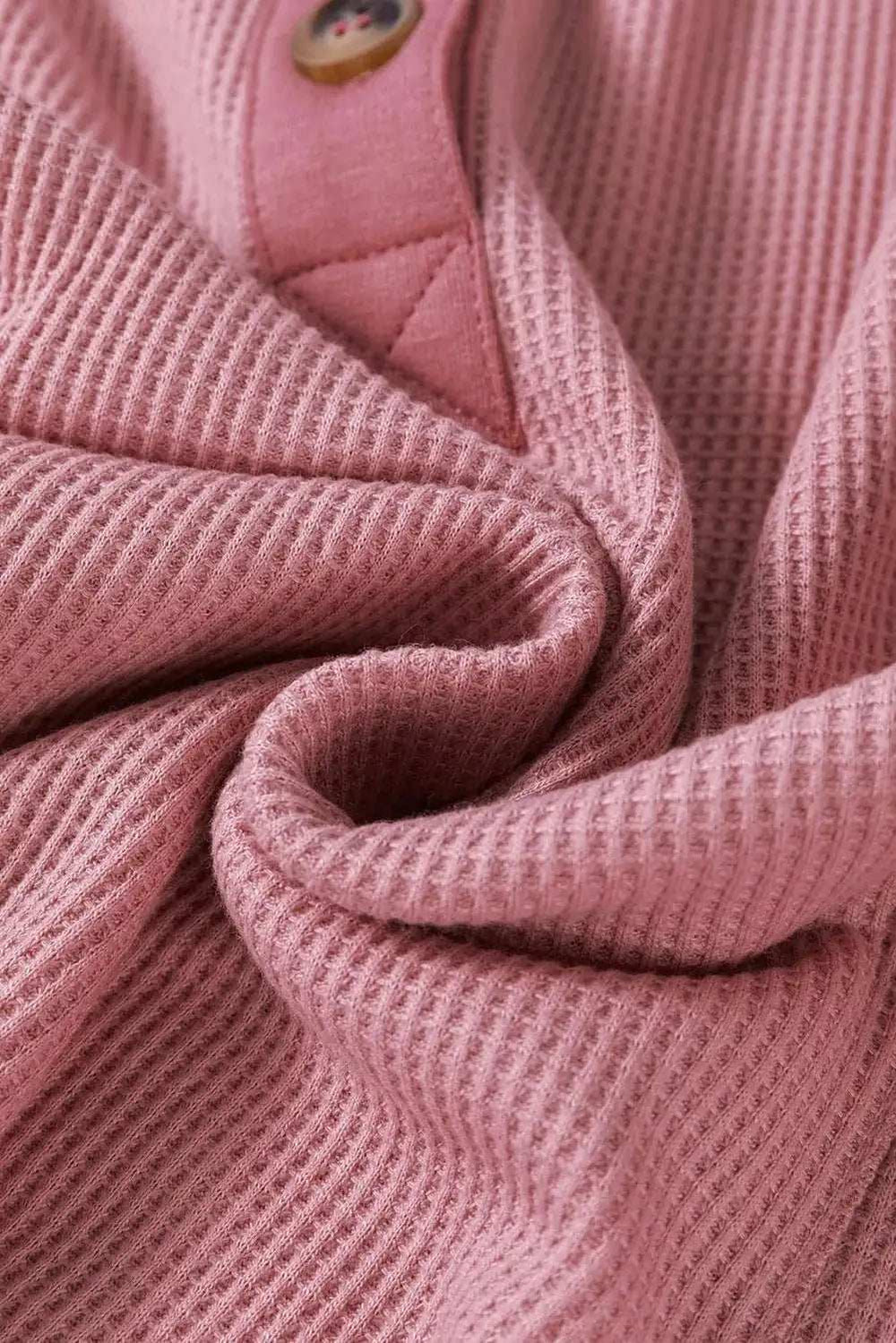 Half Button Long Sleeve Top - Trendsi - Flyclothing LLC