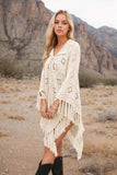 Tassel Hem Knit Cover Up - Trendsi - Flyclothing LLC