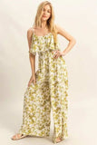 HYFVE Floral Print Spaghetti Strap Wide Leg Jumpsuit - Trendsi - Flyclothing LLC