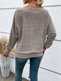 Full Size Round Neck Long Sleeve Top - Trendsi - Flyclothing LLC
