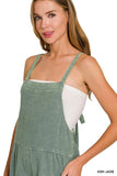 Zenana Washed Double Gauze Tie Back Rompers - Trendsi - Flyclothing LLC