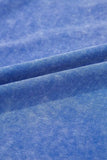 Acid Wash Star Patched Rolled Trim Top and Pants Set - Trendsi - Flyclothing LLC