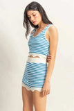 HYFVE Striped Cropped Tank and Shorts Set - Trendsi - Flyclothing LLC