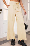 Drawstring Wide Leg Pants with Pockets - Trendsi - Flyclothing LLC